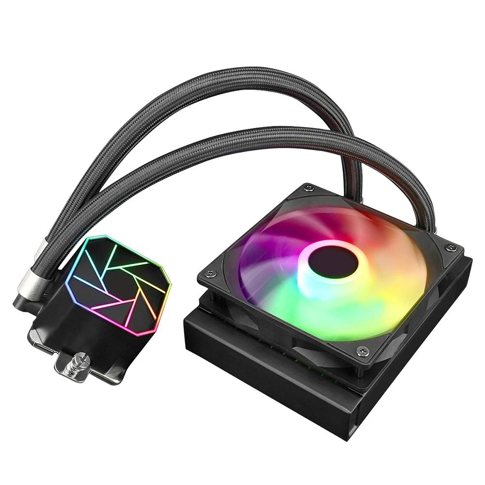 ּ   RGB  ǳ AIO CPU ü ð, 120mm PWM ARGB ý 濭, LGA115X, 1200, 1700/2011 , 2066